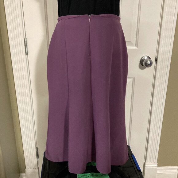 VINTAGE Lavender purple fluted a-line midi skirt ~ Whimsigoth MEDIUM LARGE skirt - Picture 10 of 10
